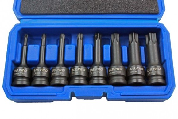 Torx krachtdoppenset 1/2" 8-delig